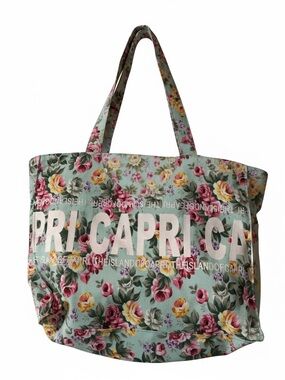 Capri Floral Tote Zipper Closure